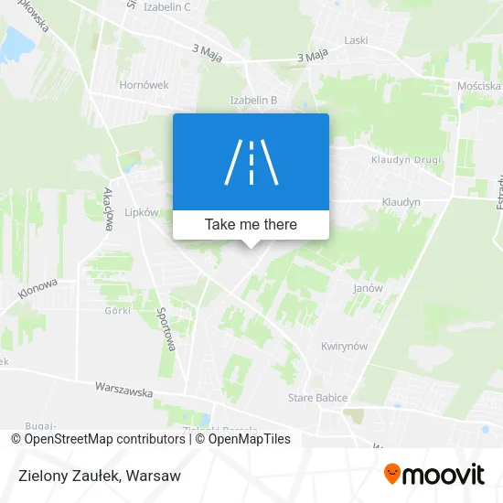 Карта Zielony Zaułek
