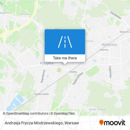 Andrzeja Frycza-Modrzewskiego map