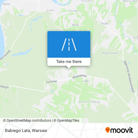 Babiego Lata map