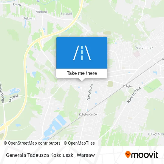 Карта Generała Tadeusza Kościuszki