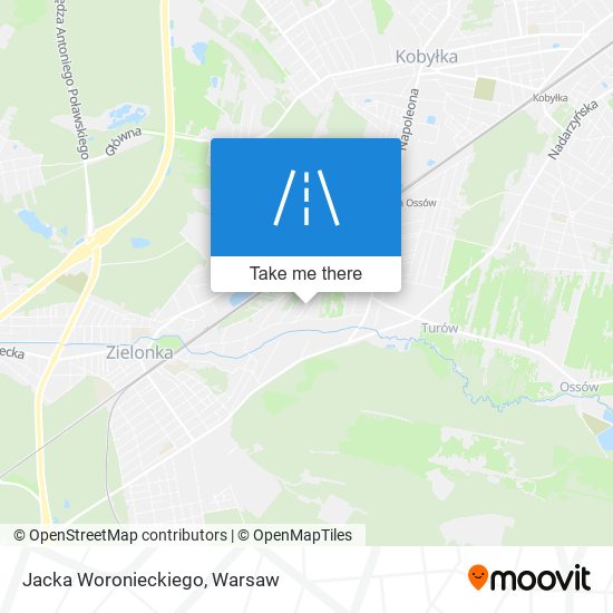 Jacka Woronieckiego map