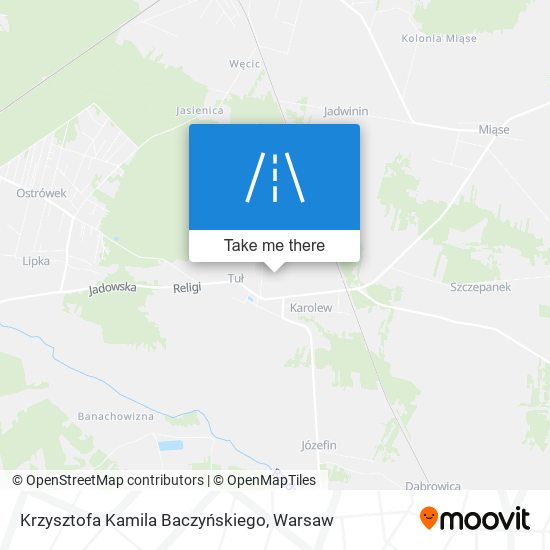 Krzysztofa Kamila Baczyńskiego map