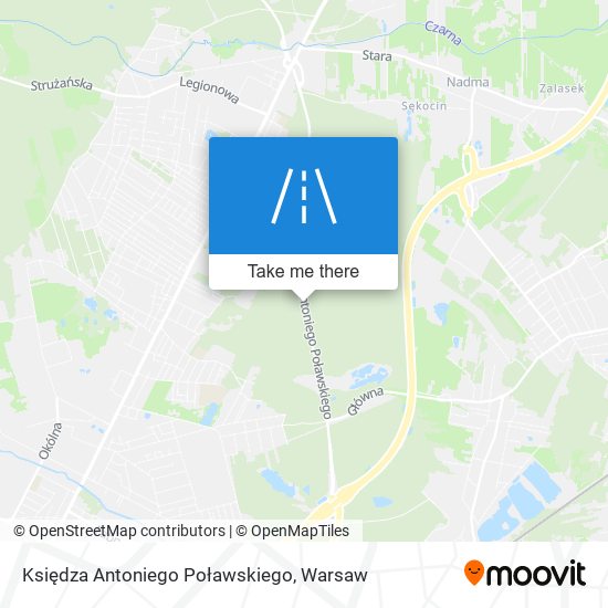 Карта Księdza Antoniego Poławskiego