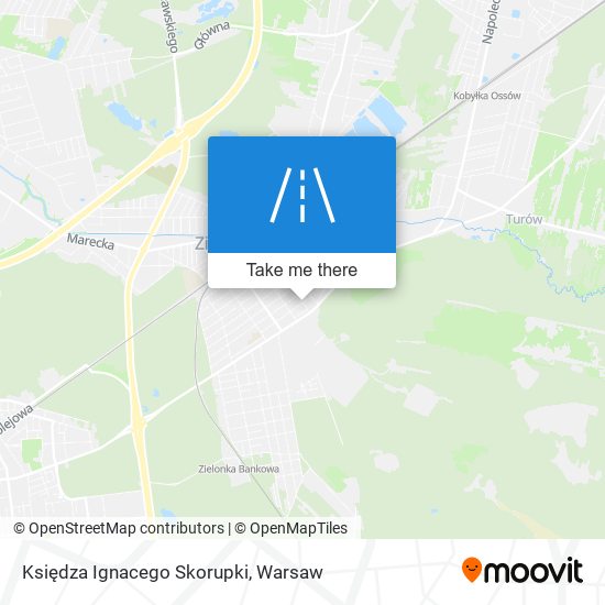 Księdza Ignacego Skorupki map