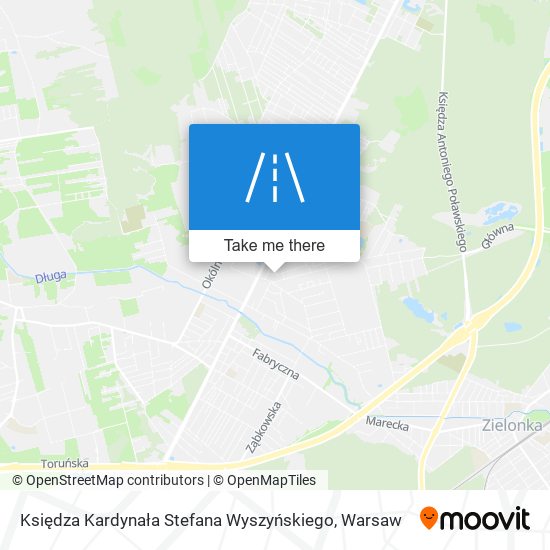 Księdza Kardynała Stefana Wyszyńskiego map