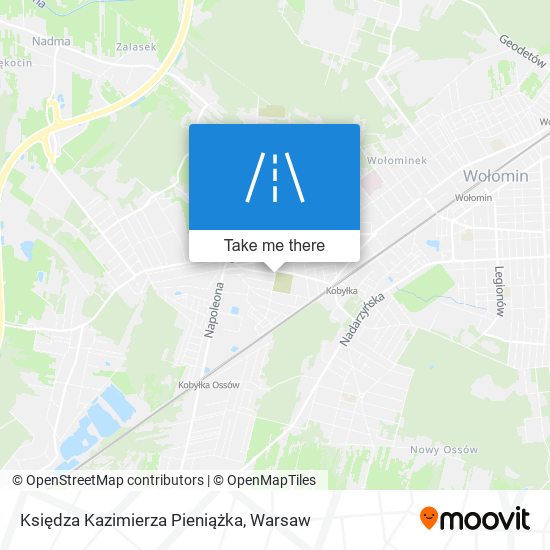 Księdza Kazimierza Pieniążka map