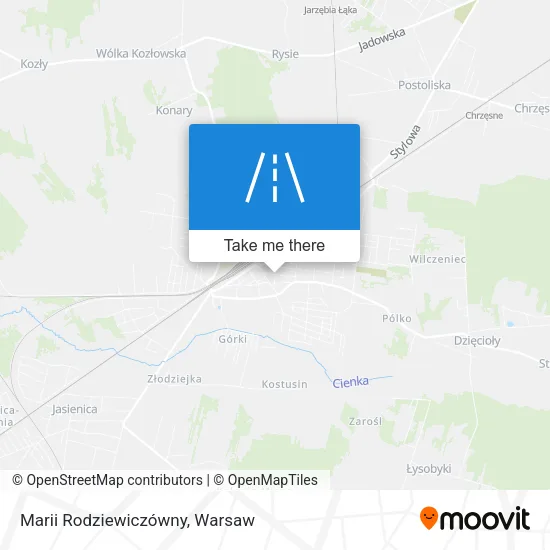Карта Marii Rodziewiczówny
