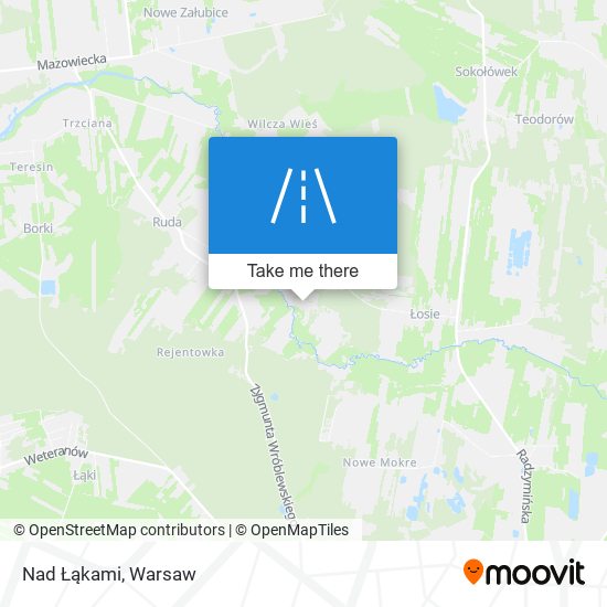 Nad Łąkami map