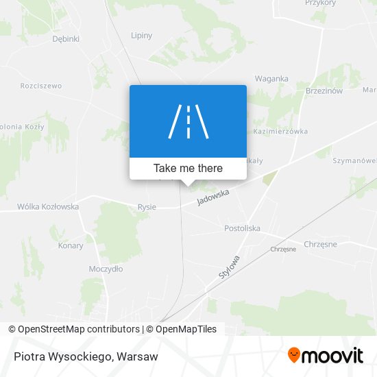 Piotra Wysockiego map