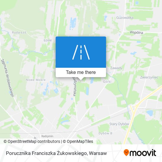 Porucznika Franciszka Żukowskiego map