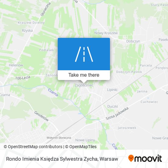 Rondo Imienia Księdza Sylwestra Zycha map