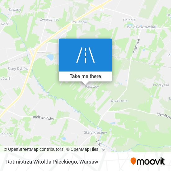 Rotmistrza Witolda Pileckiego map