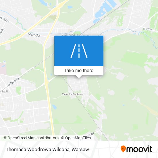 Thomasa Woodrowa Wilsona map