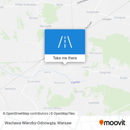 Wacława Wierzby-Odrowąża map