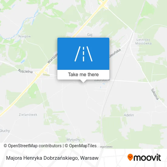 Карта Majora Henryka Dobrzańskiego