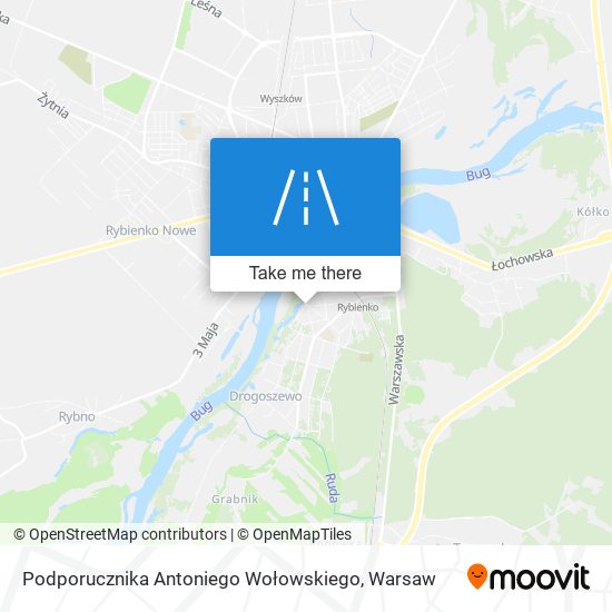 Podporucznika Antoniego Wołowskiego map