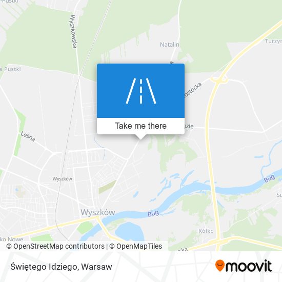 Świętego Idziego map