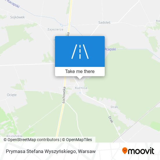 Prymasa Stefana Wyszyńskiego map