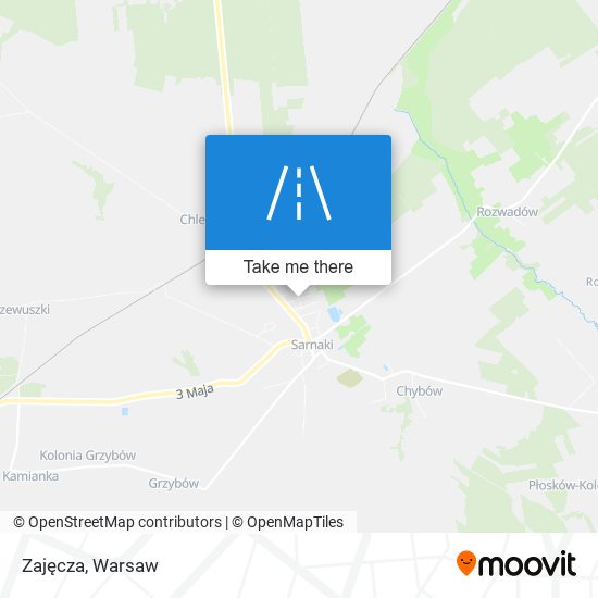 Zajęcza map