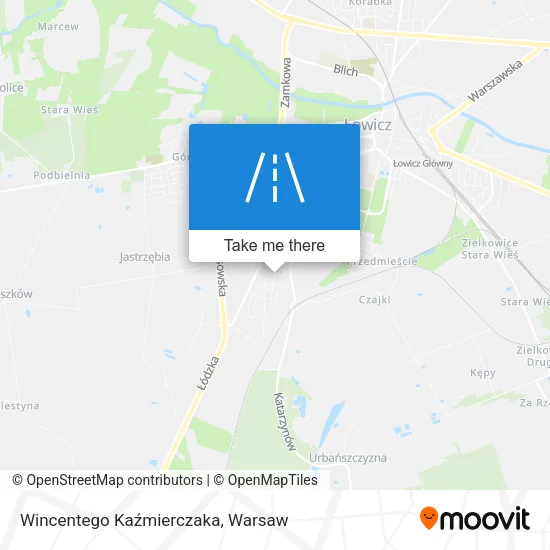 Карта Wincentego Kaźmierczaka