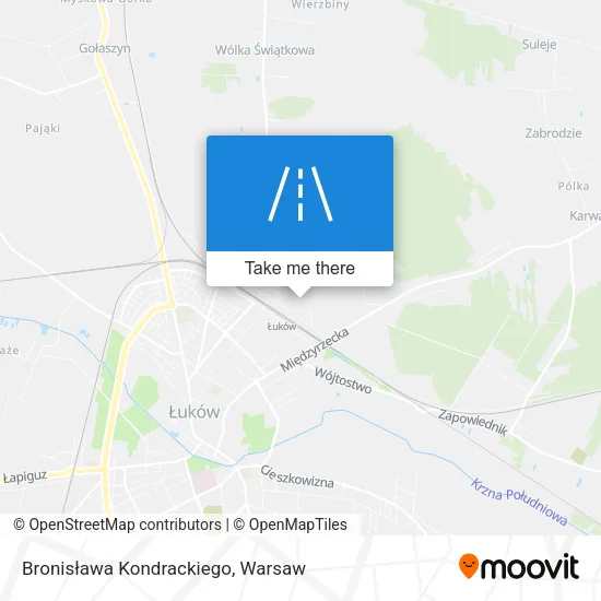 Карта Bronisława Kondrackiego