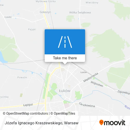 Карта Józefa Ignacego Kraszewskiego