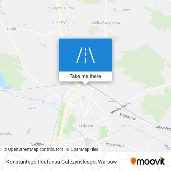 Konstantego Ildefonsa Gałczyńskiego map