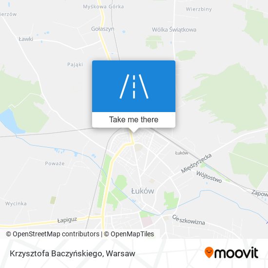 Krzysztofa Baczyńskiego map