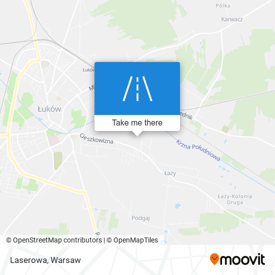 Laserowa map