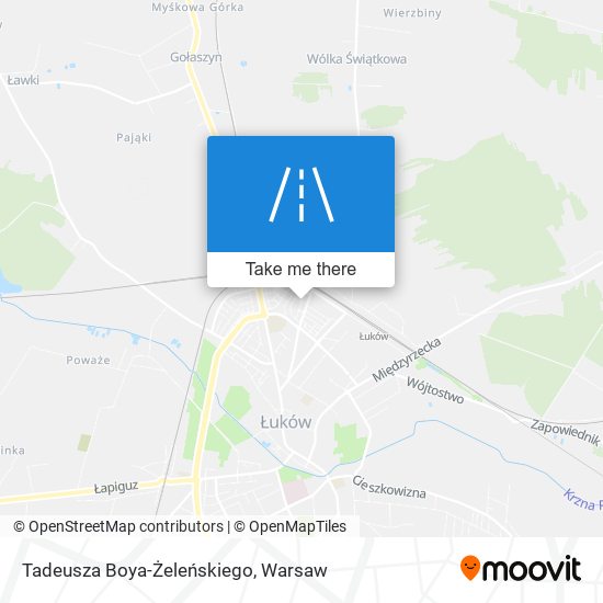 Tadeusza Boya-Żeleńskiego map