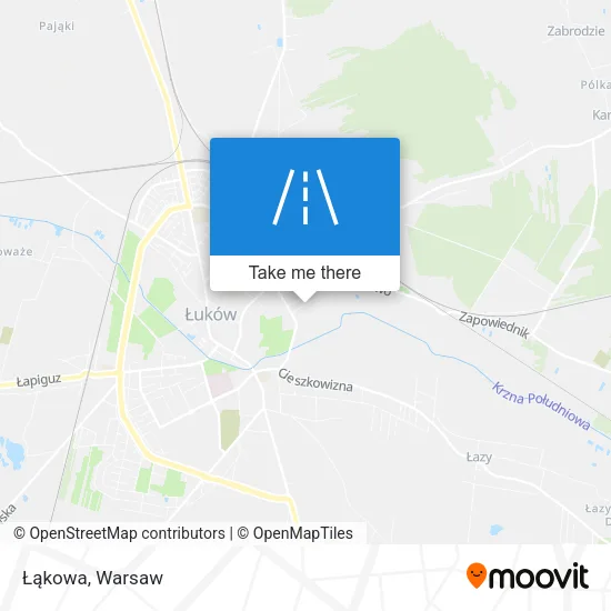 Карта Łąkowa