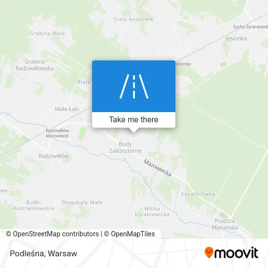 Карта Podleśna