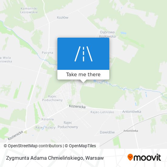 Zygmunta Adama Chmielińskiego map