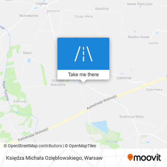 Księdza Michała Oziębłowskiego map