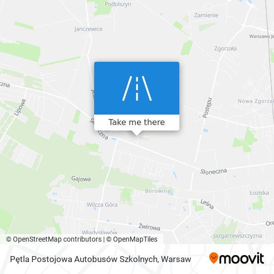 Pętla Postojowa Autobusów Szkolnych map