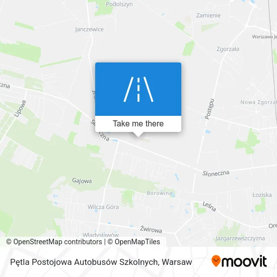 Карта Pętla Postojowa Autobusów Szkolnych