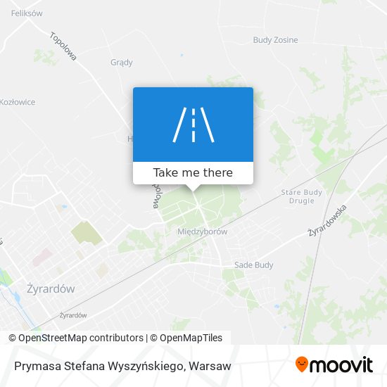 Prymasa Stefana Wyszyńskiego map