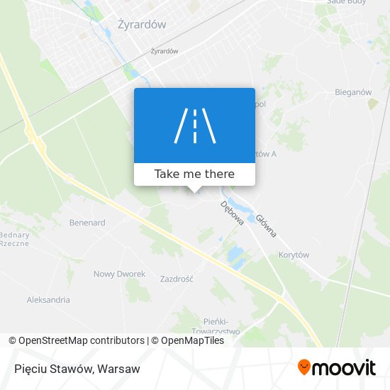 Pięciu Stawów map