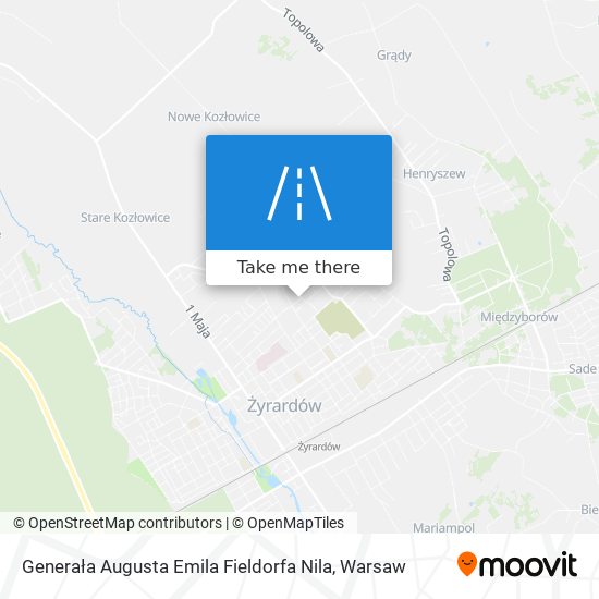 Карта Generała Augusta Emila Fieldorfa Nila