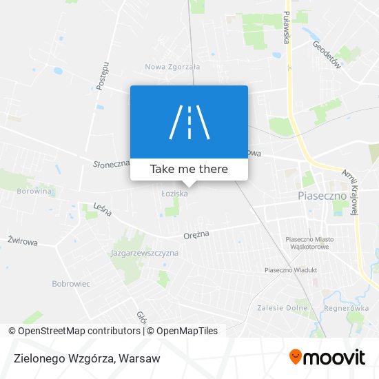 Zielonego Wzgórza map