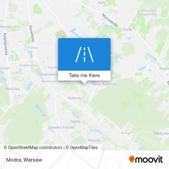 Карта Modra