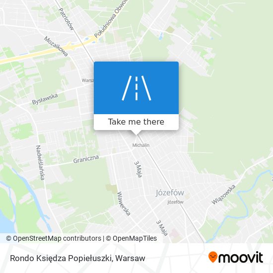 Rondo Księdza Popiełuszki map