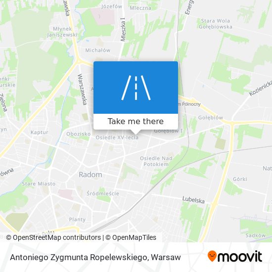 Antoniego Zygmunta Ropelewskiego map