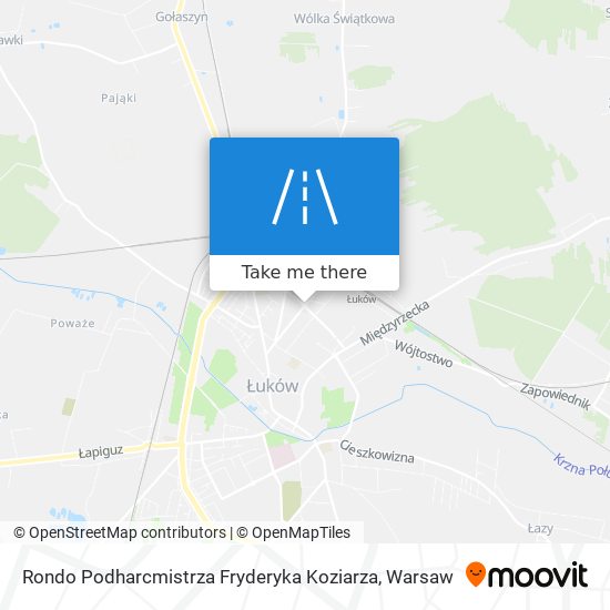 Rondo Podharcmistrza Fryderyka Koziarza map