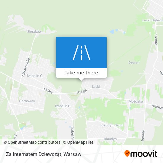 Za Internatem Dziewcząt map