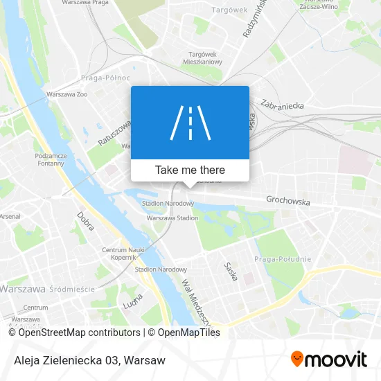 Карта Aleja Zieleniecka 03