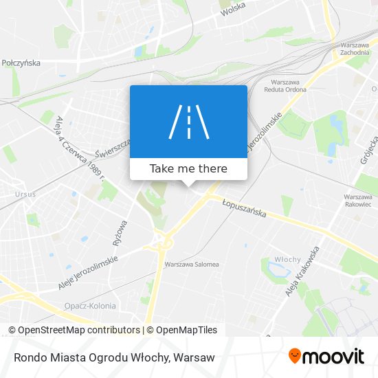 Rondo Miasta Ogrodu Włochy map