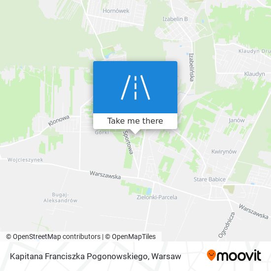 Kapitana Franciszka Pogonowskiego map