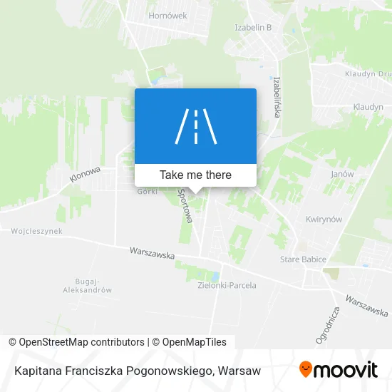 Карта Kapitana Franciszka Pogonowskiego