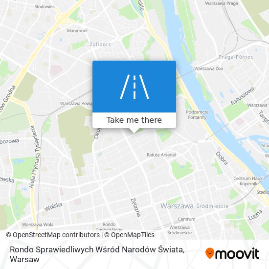 Rondo Sprawiedliwych Wśród Narodów Świata map